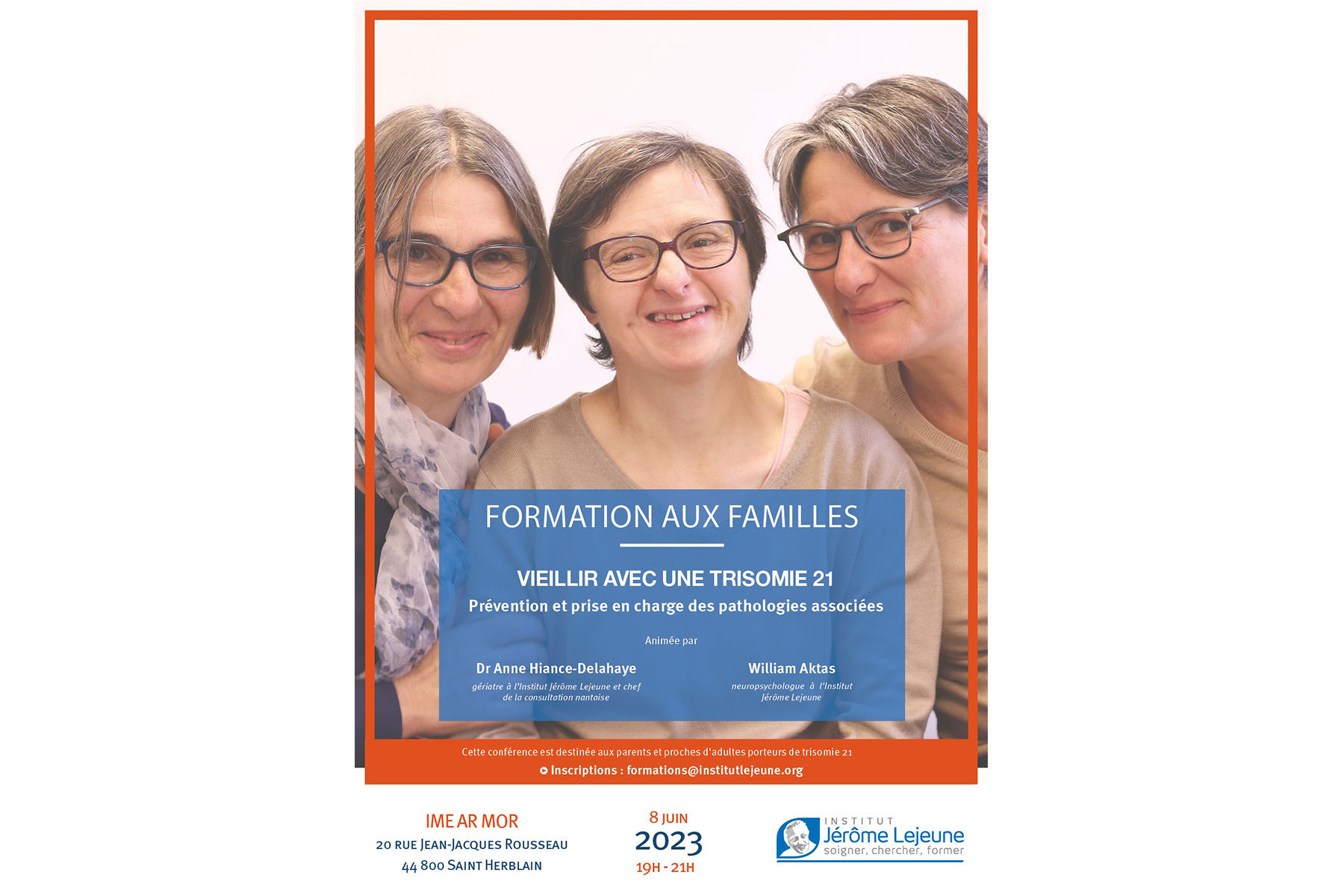 Vieillir avec une trisomie 21 : formation aux familles
